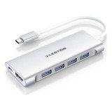 Lention Usb-c Hub Multipuerto Con Salida Hdmi 4k, 100 W Pd, 