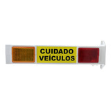 Sinalizador Garagem Entrada Saida Veiculos Sonoro Led Alarme