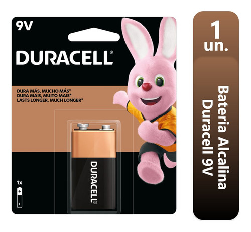  Bateria 9volts Duracell Pilha Alcalina Retangular 9v Mn1601
