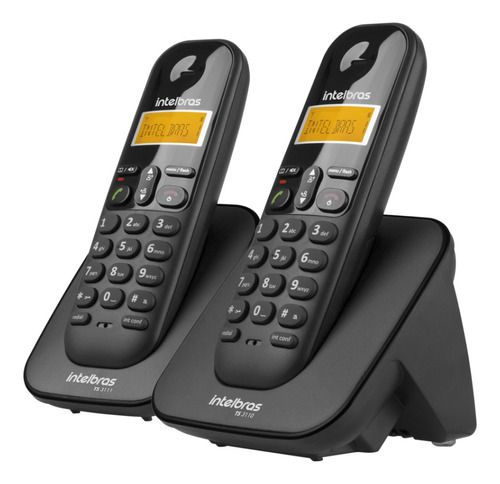 Telefone Sem Fio Ts 3112 Preto Remanufaturado Intelbras