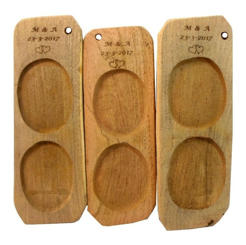 Tablas Picadas 2 Cavidades Premium C/ Grabado Idea Souvenir