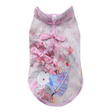 (a-s) Cheongsam Pao Lotus Vestidos Para Mascotas, Disfraz De