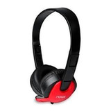 Auriculares Pc Con Micrófono Noga Ngv-480 Headset Color Negro Con Rojo