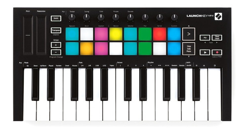 Controlador Midi Novation Launchkey Mini Mk3 25 Teclas