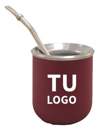 50 Mate Térmico Acero Inoxidable Con Logo Personalizable 