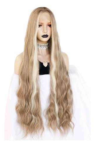 Peluca Lace Front Rubia Larga Importada Premium 