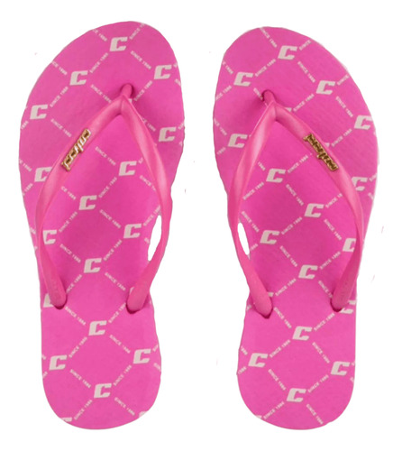 Chinelo Feminino Colcci Estampado Pink