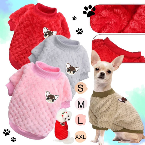 Abrigo Chaleco Polar Soft Ropa Perros Gatos Invierno Frio