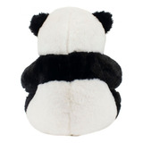 Urso Panda Pandinha De Pelúcia Sentado Fofo Presente 20 Cm