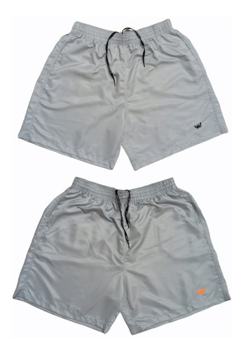 Kit 2 Short Bermuda Moda Praia Plus Size Tactel Masculino 