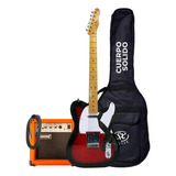 Kit De Guitarra Eléctrica Sx Telecaster + Ampli + Funda