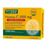 Natural Life Vitamina C 1000mg Antioxidante X 30 C Sabor Sin Sabor