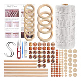 Hdviai Kit De Macrame De 121 Piezas, Suministros De Macrame