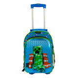 Mochila De Carrito Minecraft Chenson Primaria Extra Resisten