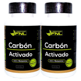 2 X Carbon Activado Natural 500mg 60 Caps Desintoxicante 