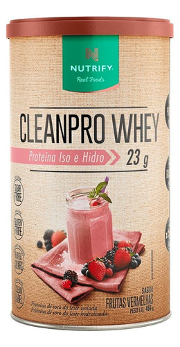 Cleanpro Whey Nutrify 24g Proteína Iso E Hidro