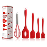 Set 5 Utensilios De Cocina Silicona 