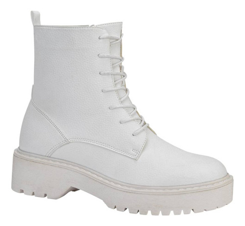 Bota Dama Goodyear 2958 Militar En Blanco