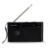 Radio Portatil Am/fm Suono Recargable Salida Auriculares