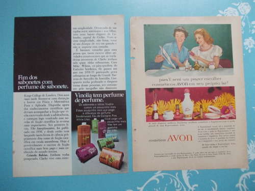 Propaganda Vintage. Avon Cosméticos E Vinólia Sabonetes (kit