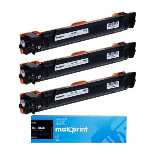 Toner Comp. Com Brother Tn-1060 Kit 3x Rende 1000 Folhas