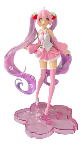 Hatsune Miku Pink Cherry Sakura Figura Muñeca 14 Cm Rep 