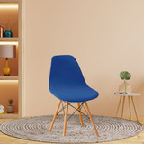 10 Capa De Cadeira Eiffel Eames Sala Quarto Malha Premium Cor Royal Desenho Do Tecido Liso