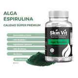 Alga Espirulina Skin Vit - Súper Premium De 60 Cápsulas Sabor Sin Sabor