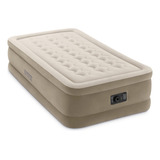 Colchon Inflable Intex Dura Beam Plus 99x191x46cm Electrico Color Beige