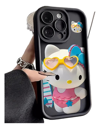Funda De Teléfono Sanrio Hello Kitty Summer Para iPhone 15,