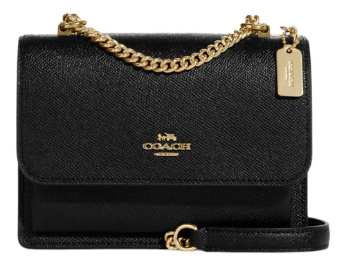 Bolsa Coach Original Mini Klare Crossbody Black De Piel Fina