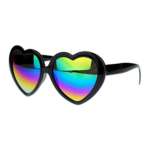 Diva Womens Espejo De Color Espejo Lentes De Corazn 0ybcm Foto 4