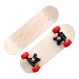 Tabla De Skate De Madera, Plataforma De 43cm Con Rueda