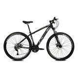 Bicicleta Aro 29 Ksw Alivio 1.0 27v Hidraulico - Trava - K7 Cor Preto/prata Tamanho Do Quadro 21