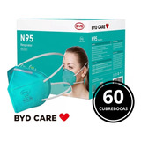 Mascarilla Cubrebocas Byd N95 Niosh Quirurgico 60 Piezas