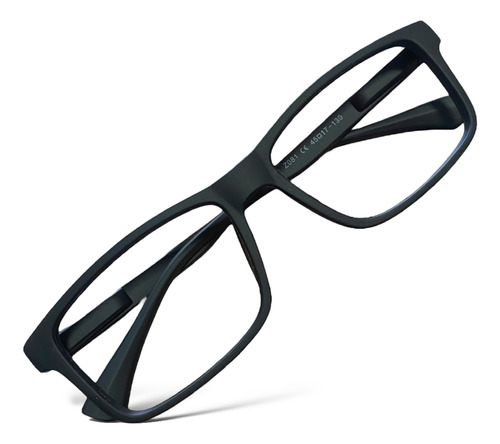 Óculos Masculino Retangular Emborrachado Moda Envio Rápido