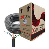 150 M Cable Red Utp Cat 5e, 0.50mm Xcase Gris Uso Interior