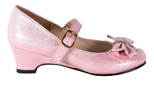 Zapato Niña Mancera 599 T Rosa Fiesta Tacón 18-21.5