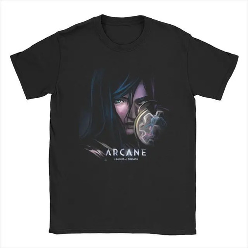 Camiseta Hombre O Cuello Caitlyn Arcane Temporada 2