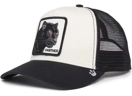 Gorra De Malla Con Protección Solar Y Bordado De Animales