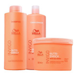 Kit Wella Invigo Enrich Pro Sh 1l + Cond 1l + Masc 500 Ml