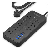 Regleta Cargador Multicontactos Con 8 Salidas 3 Usb 1 Tipo C