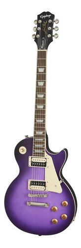 Guitarra Eléctrica EpiPhone Modern Collection Les Paul Classic De Caoba Purple Desgastado Con Diapasón De Laurel Indio