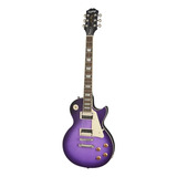 Guitarra Eléctrica EpiPhone Modern Collection Les Paul Classic De Caoba Purple Desgastado Con Diapasón De Laurel Indio