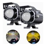 Par Faros De Lupa Doble Color Spot Auxiliares 120w Para Auto