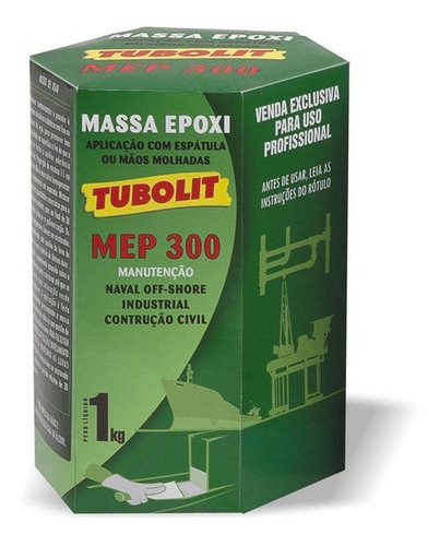 Massa Epóxi Tubolit Mep 300 (conjunto De 1 Kg) - Tubolit