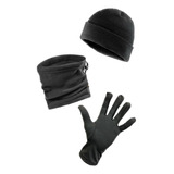 Gorro Lana + Guantes Primera Piel + Cuello Polar Pack P/frio