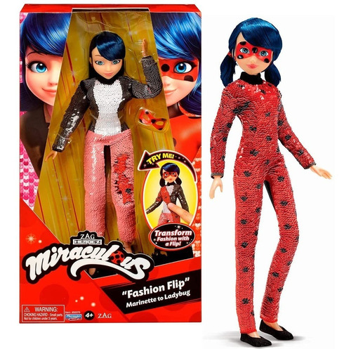 Ladybug Transformacion A Marinette Miraculous Fashion Flip