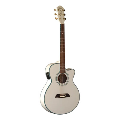 Guitarra Electroacústica Oscar Schmidt OG10CE 6 Cuerdas Tapa Abeto Blanca | Meses sin interés