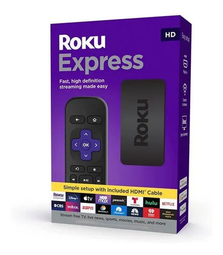 Roku Express Original Full Hd 32mb Negro 512mb Memoria Ram